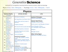 Tablet Screenshot of generativescience.org